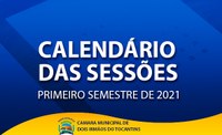 Câmara Municipal de Dois Irmãos divulga o calendário das sessões do 1º Semestre de 2021