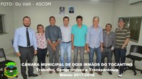 Presidente Geciran Saraiva (PROS) recebe Executivo e Caravana do Sicoob Credipar