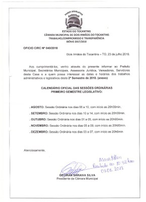 2018 - 2º Semestre 